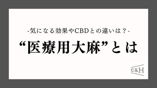 【研究者監修】医療用大麻とは?日本で解禁される?メリット・デメリットを踏まえて紹介