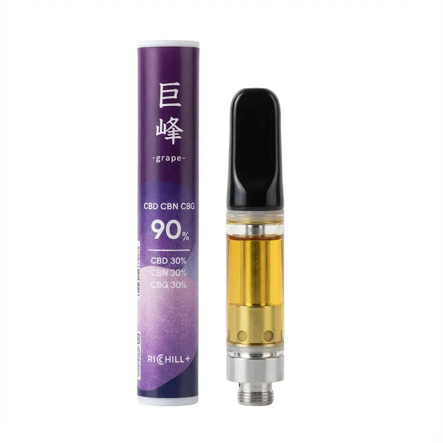 【選べる高濃度90%セット】巨峰 × 白桃 × 静寂｜RICHILL+ 高濃度90% CBD CBN CBG