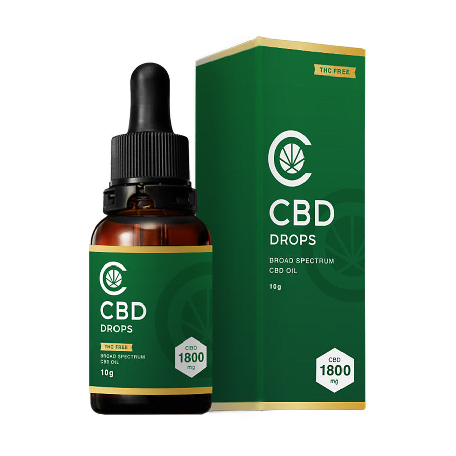 ブロードスペクトラムCBD オイル 18% CBD 1800mg 10g