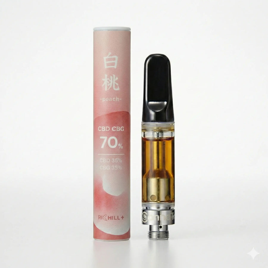 【白桃-Peach-】RICHILL+ 高濃度70% CBD CBG