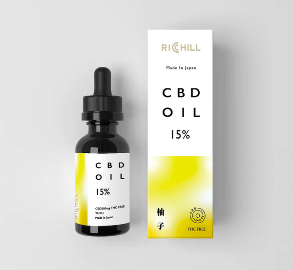 【柚子】RICHILL 15% CBDオイル｜国内初のCBD研究所が作ったオイル