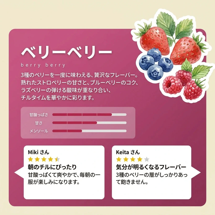 Berry Berry — フレーバー詳細＋レビュー