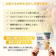 CBD グミ 60粒 果汁 100% （65mg/1粒) ブロードスペクトラムCBD配合 LILILALA