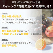 CBD グミ 60粒 果汁 100% （65mg/1粒) ブロードスペクトラムCBD配合 LILILALA