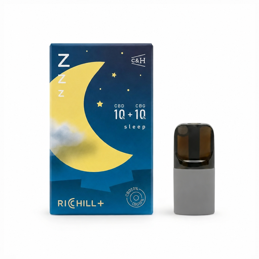 【Sleep】RICHILL+ Pod（CBD10%+CBG10%）